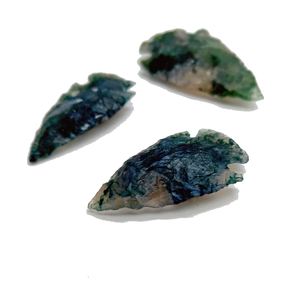 Pointe de flèche en agate mousse de haute qualité, pierre naturelle, gemme, agate de guérison, pointes de flèche en cristal, pointe de flèche de guérison, grossiste - Product Image 3