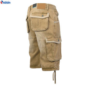 Short en jean nouveau style streetwear pour l'été – Salopette en jean tendance pour homme, personnalisée, qualité supérieure, coupe ajustée, multi-poches - Product Image 2