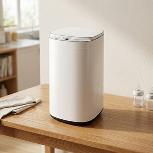 SUDEX Mini Single Tub Stainless Steel <b>Top</b> <b>Loading</b> All-in-One Washer/Dryer with PTC Heating Dry Fast Impeller for Car Outdoor Use - Product Image 5