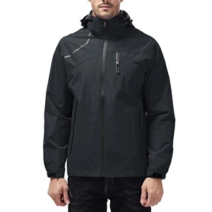 Veste coupe-vent zippée intégrale de haute qualité avec logo personnalisé pour homme, imperméable et coupe-vent, avec capuche. - Product Image 4