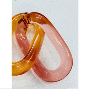 Maillons de chaîne en résine acrylique, chaîne de bijoux en résine, chaîne en plastique, maillons de chaîne en résine en vrac, chaîne décorative en résine - Product Image 2