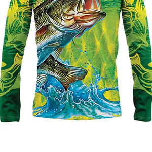 Camiseta de Pesca para Hombre, Estilo Nuevo, Precio de Fábrica, 100% Poliéster, Secado Rápido, Transpirable, con Logotipo Personalizado - Product Image 5