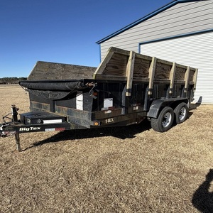 High Quality Cheap Agricultural 2 Axles 10Tons Hydraulic <b>Farm</b> Tipping Dump <b>Trailer</b> Truck CE Certified Double Axles Dump <b>Trailer</b> - Product Image 1