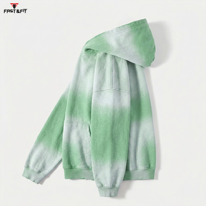 Sweats à capuche délavés à l'acide sur mesure de qualité supérieure, effet soleil délavé, fabriqués sur mesure, en vente - Product Image 6