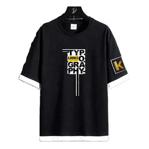 Camisetas para hombre, camisetas clásicas informales de verano de manga corta, camisetas en blanco y negro, diseño de logotipo personalizado - Product Image 1