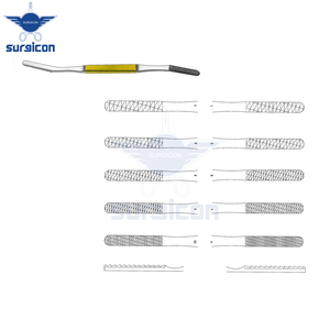 Juego de 5 raspadores nasales Fomon de 20.5 cm / 8 pulgadas, angulados, con inserciones de carburo de tungsteno TC para dar forma y remodelar precisamente los huesos nasales - Product Image 6