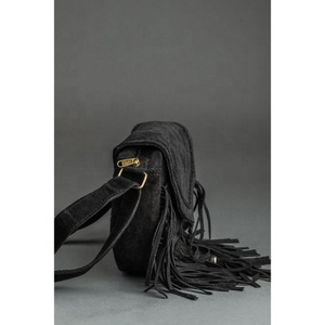 New Best Seller Hand Tooled Leather Western Women Crossbody <b>Purse</b> Hair On Cowhide Fringe Conceal Carry Genuine Leather Handbag - Product Image 4