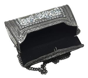 Pochette en laiton pour femme, prix abordable, pochette de soirée en métal faite à la main pour les fêtes, les mariages et les occasions festives - Product Image 2