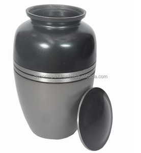 Modern Metal Cremation Urn Eco-Friendly & High Quality Ashes Container for Funeral Services Home Decor Tabletop Vase - Product Image 2