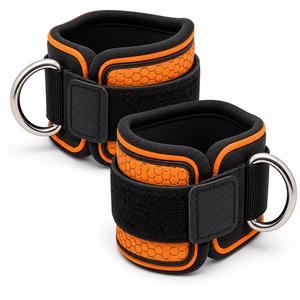 Correa de Tobillo Ajustable con Anillo en D, Transpirable, de Poliéster, para Entrenamiento Muscular, Correas para Cadera y Piernas, Soporte de Tobillo para Levantamiento de Pesas - Product Image 6