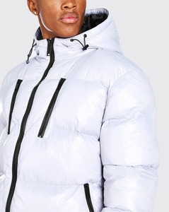Custom Winter Puffer <b>Coats</b> for Men <b>Waterproof</b> Casual Outwear High Quality Thick Polyester Filling Regular Fit Men <b>Padded</b> Jacket - Product Image 2