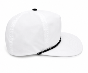 Custom 5 Panel Snapback Cap <b>Flat</b> Bill High Profile 100% Cotton Twill Rope <b>Hat</b> Wholesale OEM <b>Hat</b> for Adult Streetwear - Product Image 3