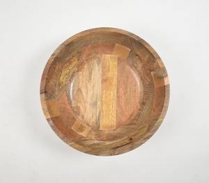 Tazones de Madera Esmaltada Ecológicos, Hechos a Mano, Diseño Minimalista, para Servir Ensaladas, Frutas, Bocadillos, Cocina y Hogar - Product Image 3