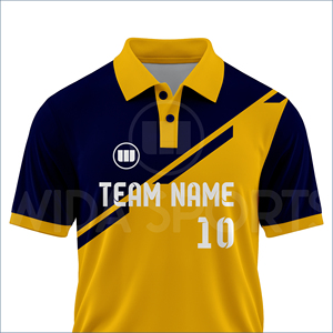 เสื้อคริกเก็ตสั่งทำจากโรงงานโดยตรง พร้อมโลโก้ทีม ระบายอากาศได้ดี แห้งเร็ว ชุดกีฬาแบบซับลิเมชั่น จำหน่ายจำนวนมาก - Product Image 4