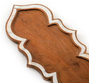 Plateau de service rectangulaire en bois/MOP de luxe fait à la main de haute qualité pour la présentation de chocolat SS CRAFT INDIA Utilisation à domicile et au restaurant Personnalisable - Product Image 2