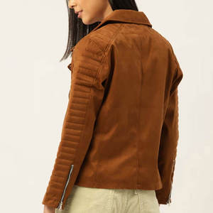 Vestes en cuir pour femmes à prix avantageux, nouvelle collection, veste en cuir personnalisée pour femmes en gros - Product Image 3