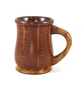 Mug à café en bois de qualité supérieure, fait main, en bois massif, finition naturelle, design rustique, vaisselle écologique pour usage en café - Product Image 2