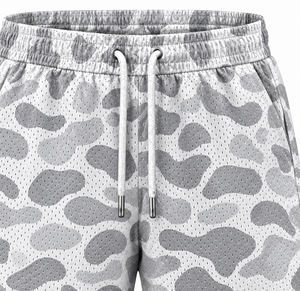 Shorts de sport décontractés pour hommes, respirants, à logo frontal uni, taille mi-haute, avec cordon de serrage, séchage rapide, pour la gym et la course, avec poches - Product Image 4
