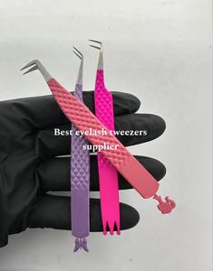 แหนบปลายขนตาพร้อมที่จับทำจากสแตนเลสสตีล - Product Image 6