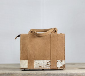 Bolso de mano tipo tote de piel auténtica bohemia cosido con bordado y ribete de pelo de becerro para mujer, uso diario, llegada 2026 - Product Image 4