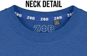 Camisetas de algodón 100% para hombre con bordado de letras en color azul Zeta Phi Beta, ropa de calle de verano, informal, lisa, de manga corta y cuello redondo - Product Image 5