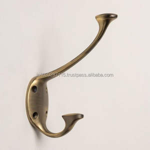 Brass <b>wall</b> hooks offering versatile hanging options <b>for</b> everyday household items with <b>wall</b> mounted organization solutions spaces - Product Image 5