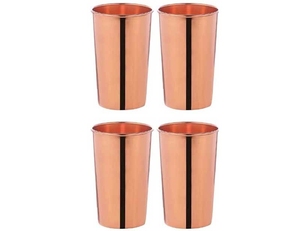 Vaso de Cobre Puro – 275 ML, Elegante Vaso para Agua, Beneficios Ayurvédicos y Uso Diario, Perfecto para el Hogar - Product Image 1