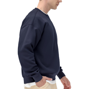 Sudadera Oversize para Hombre, Algodón Grueso, Corte Holgado, Manga Larga, Cuello Redondo, Estilo Casual Moderno, Ropa Urbana de Moda, Calidad Premium - Product Image 2