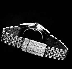 High End Round Design Luxury Silver VVS Moissanite <b>Watch</b> <b>Waterproof</b> Mens Diamond Iced Out Wrist <b>Watches</b> - Product Image 3
