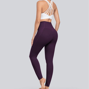 Purple Color Plus Size Legging <b>For</b> Women's Breathable Skin Friendly Cotton Bamboo Fiber <b>Material</b> Long Lasting Wear Leggings - Product Image 2