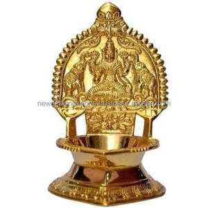 Brass Laxmi Decorative Diya for Pooja Oil - Product Image 1