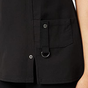 Unisex Classic V Neck Denim Medical Scrub <b>Set</b> Hospital Nurse Uniform <b>Doctor</b> Workwear Cotton Blends - Product Image 4
