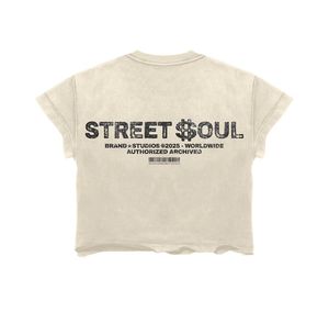 เสื้อยืดผ้าเจอร์ซีย์คอตตอน 100% คุณภาพสูง ผลิตจากโรงงาน พิมพ์ลายสกรีนที่ชายเสื้อแบบดิสเทรส ซักย้อมสีแบบแอซิดวอช สำหรับผู้ชาย สั่งผลิตขั้นต่ำน้อย - Product Image 3