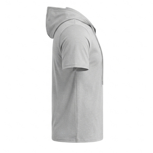 Wholesale Short Sleeve Hoodies OEM ODM Custom Printed Hooded Sweatshirt Lightweight Casual Fashion Hoodies Manufacturers - Product Image 5