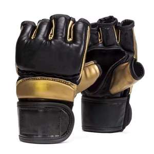 ถุงมือหนังสีดำสำหรับฝึกซ้อม MMA รุ่น Five B Professional แบบหนาพิเศษ สำหรับการฝึกศิลปะการต่อสู้ แห้งเร็ว - Product Image 1