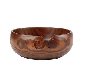 Cuenco de madera de acacia de tamaño pequeño hecho a mano para tejer, ideal para productos artesanales de gran venta, el mejor fabricante de ganchos de ganchillo. - Product Image 2