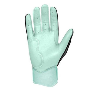 Gants de frappe en cuir noir et vert menthe avec fermeture auto-agrippante, unisexes, pour adultes, durables et ambidextres - Product Image 2