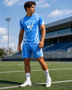 Uniforme de football léger et respirant à manches courtes, nouveau design personnalisable, design de haute qualité, vêtements de sport, uniforme de football pour hommes - Product Image 1
