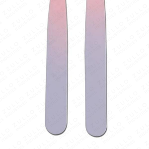 2PCS <b>Pink</b> Purple Gradient Stainless Steel Eyebrow Tweezers <b>Set</b> Custom Tip OEM Private Label Brow Shaping <b>Tool</b> - Product Image 4