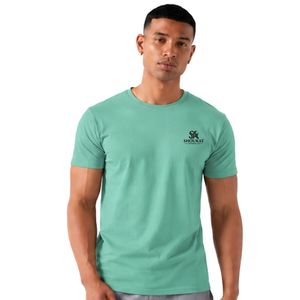 T-shirt décontracté à manches courtes et col rond pour homme, vert menthe, doux, simple, pour tous les jours, vêtements streetwear modernes, OEM ODM - Product Image 1