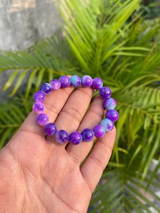 Certified Sugilite <b>Bracelet</b>: Sugilite <b>Beads</b> <b>Bracelet</b> (9-12mm, 157.ct) - Product Image 5