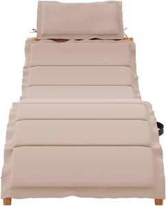 Chaise longue en teck avec coussin, lit de repos extérieur au bord de la piscine, design contemporain pour villa, hôtel, mobilier de resort - Product Image 5