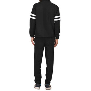 Ensemble de survêtement 2 pièces personnalisé avec fermeture éclair pour homme, avec passepoil et revers élastiques, coupe-vent unisexe en nylon color block - Product Image 2