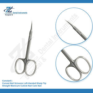 Tijeras para uñas de acero inoxidable de alta calidad, tijeras para uñas curvadas, tijeras para uñas de acero inoxidable, tijeras para uñas para zurdos - Product Image 5