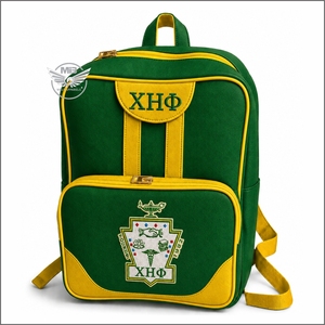 Sigma Gamma Rho Royal Blue Yellow <b>Backpack</b> With Zipper Closure Durable school book bag - Product Image 1