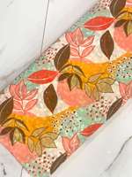 Tissu en organza imprimé numériquement à motifs floraux multicolores avec broderie au fil et travail de paillettes pour costumes de créateurs, saris, kurtis, etc.