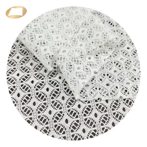 Nylon Spandex Taiwan High Quality Diamond Pattern Lace 76 Nylon 24 Spandex Fabric