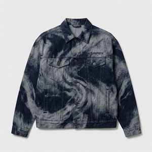 Acid Wash Denim <b>Jacket</b> Streetwear | Vintage <b>Trucker</b> Jean <b>Jacket</b> | Custom OEM Private Label Apparel Manufacturer - Product Image 1