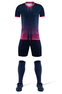 Maillot de football de haute qualité pour jeunes, noir et or, avec pantalon, tenue de football - Product Image 2