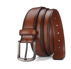Cinturón de Cuero con Diseño Personalizado, Hebilla Metálica, Cinturón Casual de Cuero Genuino para Hombre, Patrón a Cuadros, Resistente, Ecológico, Venta al Por Mayor - Product Image 4